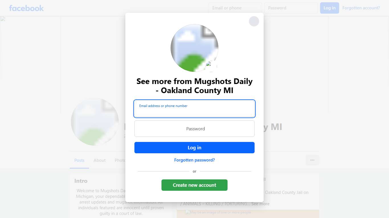 Mugshots Daily - Oakland County MI Facebook